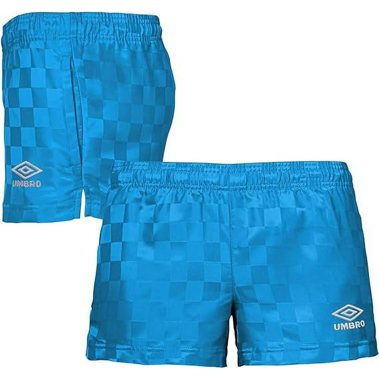 Umbro Women's Checkerboard Shorts, Color-Blue Jewel, Size-LL