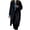 Black, variant on Lovskoo Womens Winter Coats Double Breasted Pea Coat Turn Down Collar Long Sleeve Casual Coat Cardigan Trench Coat Overcoat Black