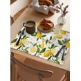 thumbnail image 6 of Watercolor Lemon Green Leaves Placemats Set of 4,Wipeable Washable Table Mats for Dining Tables,Summer Farm Harvest Place Mats for Kitchen Event Party Tabletop Decor, 6 of 7