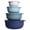 Blue, variant on 4 Piece Silicone Nesting Mixing Bowl Set with Lids for Kitchen, Dishwasher & Microwave Safe