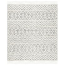 SAFAVIEH Natura Endika Geometric Area Rug, Ivory/Black, 4' x 4' Square