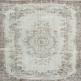 thumbnail image 1 of Ahgly Company Machine Washable Indoor Square Traditional Grey Gray Area Rugs, 8' Square, 1 of 7