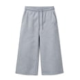 thumbnail image 2 of WDDDD Men‘s Baggy Sweat Shorts 3/4 Length Below Knee Drawstring Casual Y2K Athletic Pants Light Gray XXL, 2 of 3