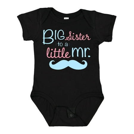 

Inktastic Big Sister to a Little Mr Gift Baby Girl Bodysuit