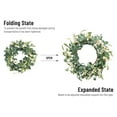 thumbnail image 5 of Clearance! Flower Wreath Front Door Spring Flower Wreath 20 Inch Front Door Outdoor Flower Wreath White Berry Spring Flower Wreath All Season Home Decoration, 5 of 6