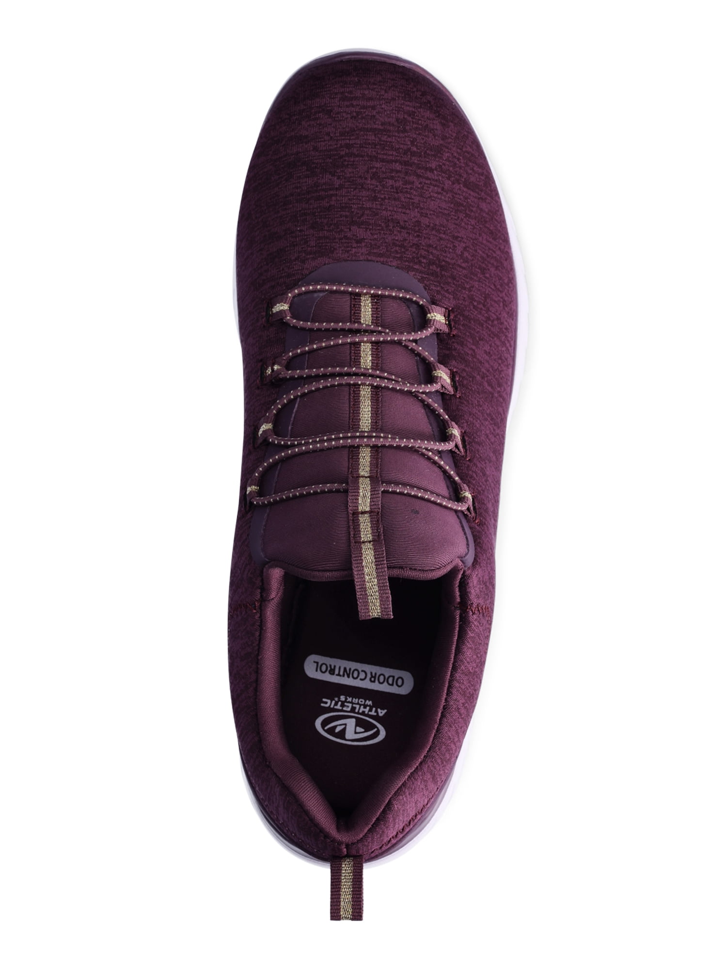 Athletic Works Women's Bungee Slip On Sneakers, Wide Width Available