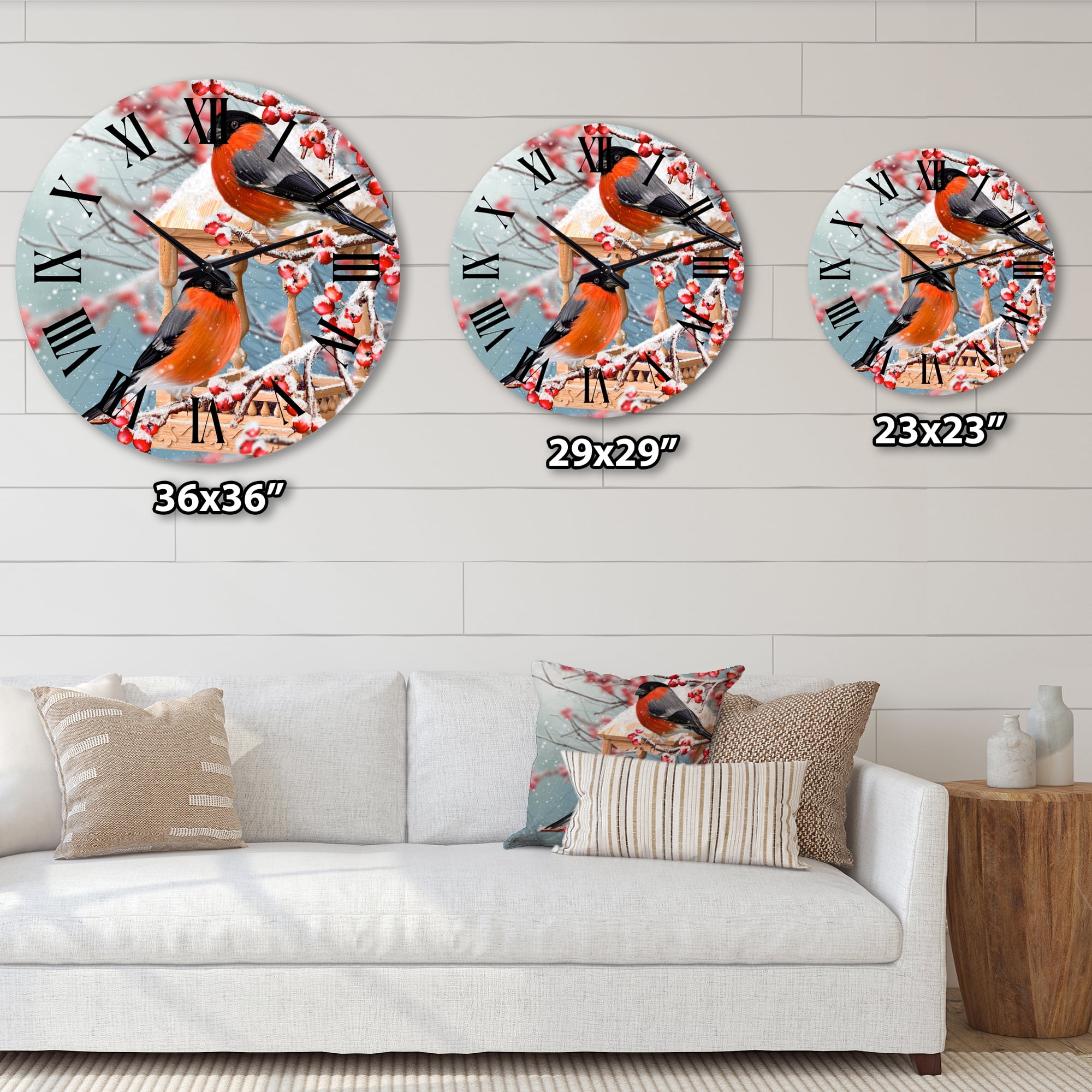 Designart 1 in Quartz Traditional Wall Clock