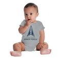 thumbnail image 6 of Classic US Space Force Military Logo Romper Boys or Girls Infant Baby Brisco Brands NB, 6 of 7