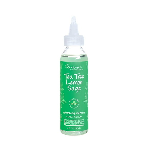 Renpure Plant-Based Beauty Tea Tree Lemon Sage Refreshing Moisture Scalp Serum 4 Fluid Ounces