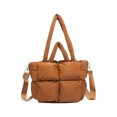 thumbnail image 1 of Satchel Purse Bag Puffer para Mujeres Correa Acolchada Ajustable Purso Hinchado El Gym Viajes, 1 of 9