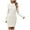 C-White27, variant on DHFJKG Womens Sweaters Dress Knit Jacquard Slim Fit Crewneck Long Sleeve Sweaters Mini Dress With Pearl Appliques Winter Solid Color Versatile Dresses