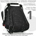 thumbnail image 3 of Baby Car Seat Cover for Babies,Patented Waterproof Baby Car Seat Cover for Boys & Girls,Infant Car Seat Cover Canopy for Girls,Windproof Car Seat Canopy for Boys, Keeps Babies Warm and Cozy (Black), 3 of 9