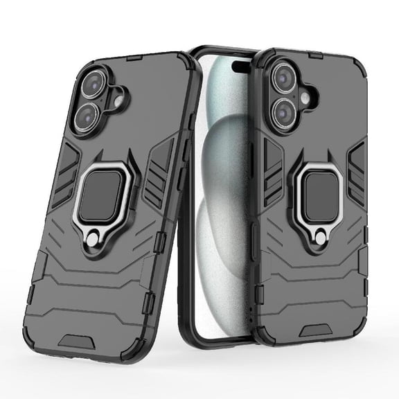 Case for iphone 16 Military Drop Protection Shockproof Cover 360°rotating Ring Kickstand