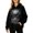 A1 Black, variant on BODOA0 Women's Skull Graphic Zip Up Hoodie Oversized Full Zip Sweatshirt with Long Sleeves Hood and Side Pockets Fall Casual Soft Cozy Streetwear Jacket Black L