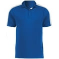 thumbnail image 2 of Augusta Sportswear B09634753 Mens Two-Tone Vital Polo T-Shirt, Royal & White - Small, 2 of 5