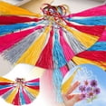 thumbnail image 2 of 24 Pcs 5" Silky Bookmark Tassels - Handmade Soft Craft Tassels with Loops for Jewelry Making, DIY Projects & Graduation Decor - Assorted Colors, 2 of 7