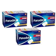 3 Pack PANADOL 500 mg Extra Strength Caplets Pain Reliever 24 Caplets Each