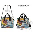 thumbnail image 4 of joogoo Wolf with Sunflower Insulated Lunch Bags Reusable Cooler Box with Shoulder Strap, 4 of 6