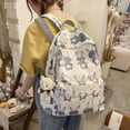 thumbnail image 3 of Mochila Escolar Femenina Versión Coreana De Harajuku De Gran Capacidad Para Estudiantes De Escuela Primaria De Alta Calidad ins wild Estudiante De Secundaria, 3 of 4