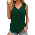 thumbnail image 2 of MOYIKO Tank Tops for Women V Neck Sleeveless Tops Summer Trendy Dressy Casual Flowy Shirts Loose Fit, 2 of 7