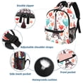 thumbnail image 3 of Eiffel Tower Valentine's Day Traveling Backpack with Adjustable Shoulder Strap, Large Capacity, Printed Design, Lightweight, Suitable, School Backpack Set, Large Backpack., 3 of 6
