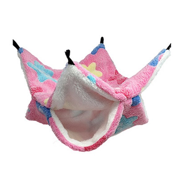 Methold Hamaca para ratas Cama colgante práctica hecha a mano Colores surtidos Suministros para mascotas de lana para hámster Ardilla Type2 NO2