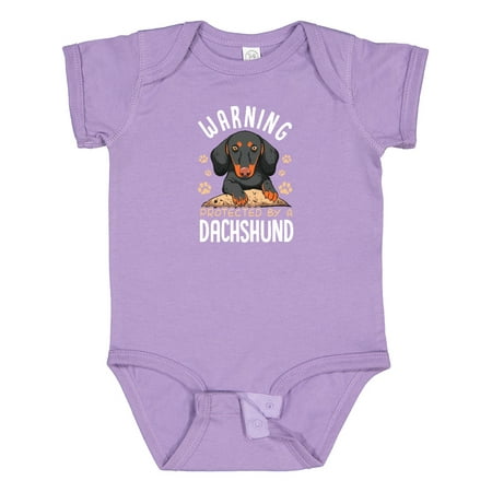

Inktastic Protected by a Dachshund Dog Gift Baby Boy or Baby Girl Bodysuit