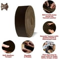 thumbnail image 4 of ELW 5-6 oz 2-2.4mm Dark Brown Straps, Belts, Strips 1.75" Wide X 72" Length 4.5cm x 1.83m Full Grain Leather Crazy Horse Belt Medium DIY Craft, Pet Collars, Blanks, Accessory, Jewelry, Wrapping, 4 of 9