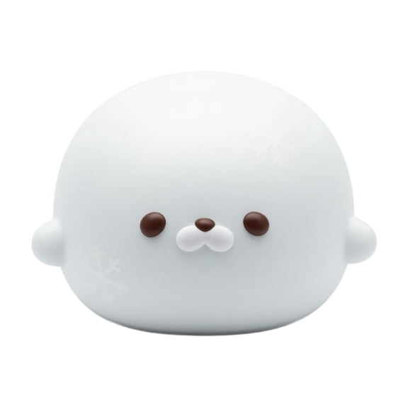 Squishy Seal Stress Toy, Cute Round Baby Seal Squeeze Pinch Toy, Soft Translucent Jelly Sensory Fidget Toy, Kawaii Decompression Hand Toy for Kids and Adults