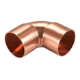 thumbnail image 3 of Conector de ajuste de tubería de cobre en codo de 90 grados Uxcell para plomería 2.95" x 2.95" x 1.77", 3 of 3