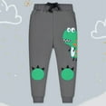 thumbnail image 2 of Tfken Pants For Boys Kids Joggers Dinosaur Print Elastic Waist Warm Sweatpants Trousers Gy3 Size 4-5 Years, 2 of 4