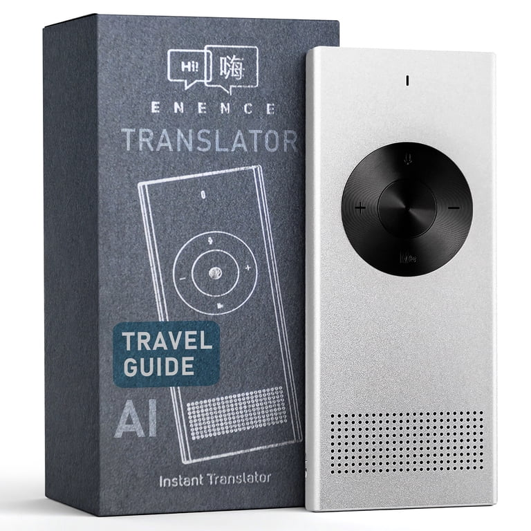 Enence Pro Language Translator Device, Real-Time Two-Way Voice
