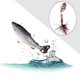 thumbnail image 1 of Cuchara giratoria Lentejuelas Señuelo de pesca Cebo artificial giratorio (plata + rojo), 1 of 5