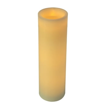 Mainstays 3x8 Inch Flameless LED Pillar Candle, Ivory