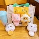 thumbnail image 3 of Mini lindo muñeco de peluche de dibujos animados llavero con dije de peluche suave adorno llavero encantador colgantes para bolso mochila, 3 of 5