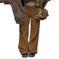 thumbnail image 1 of PENGXIANG Women Straight-leg Pants High Waist Version Street Style Spring Autumn Clothing Gothic Style, 1 of 8