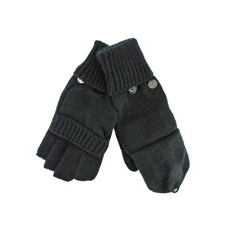Xcr Womens Mitten - Knit Fingerless Gloves With Mitten Cover