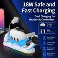 thumbnail image 3 of Base de Carga Judkoir para Oculus Meta Quest 3/3S + 2 Baterías, 3 of 7