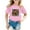 Pink, variant on 100 Days Of School T Shirt Girls Printed Short Sleeve Blouse T-Shirt Summer Casual Loose Baby Clothes,Black,3-4 Years