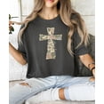 thumbnail image 3 of Ink-Printed Image NOT Quilt - He Is Risen Cross Shirt for Women Easter Graphic T-Shirt Pepper Shirt Adult Small, 3 of 7
