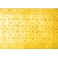thumbnail image 1 of Ahgly Company Machine Washable Indoor Rectangle Oriental Yellow Traditional Area Rugs, 2' x 4', 1 of 4