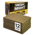 thumbnail image 1 of Almohadillas MeshMight MeshMight, no tejidas, 6 x 9 cm, paquete de 12 unidades, color dorado, 1 of 6