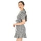 thumbnail image 2 of Vestido corto de tweed Roman Fashion /Tallas Extras, 4432 (Negro) negro M, 2 of 5