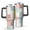 Pioneer Flower Floral, variant on 40oz Pioneer Flower Floral Print Pattern Insulated Tumbler with Handle, BPA-Free Leak Proof Lid and Straws, Double Wall Vacuum, Hot 12h/Cold 34h