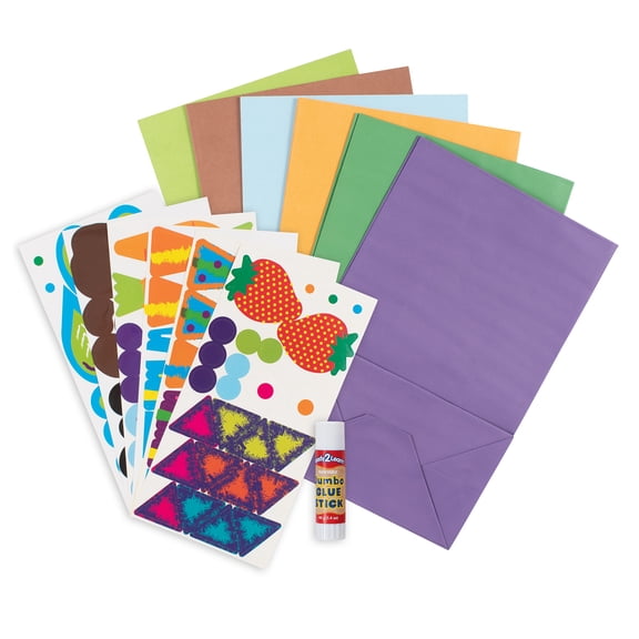 READY 2 LEARN Paper Bag Puppet Pets - 238 Pieces - 6 Animals