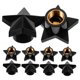 thumbnail image 5 of OUNONA 10Ud Tapas De Para Llantas De Auto Negro Con Patrón Estrella Duradero, 5 of 8