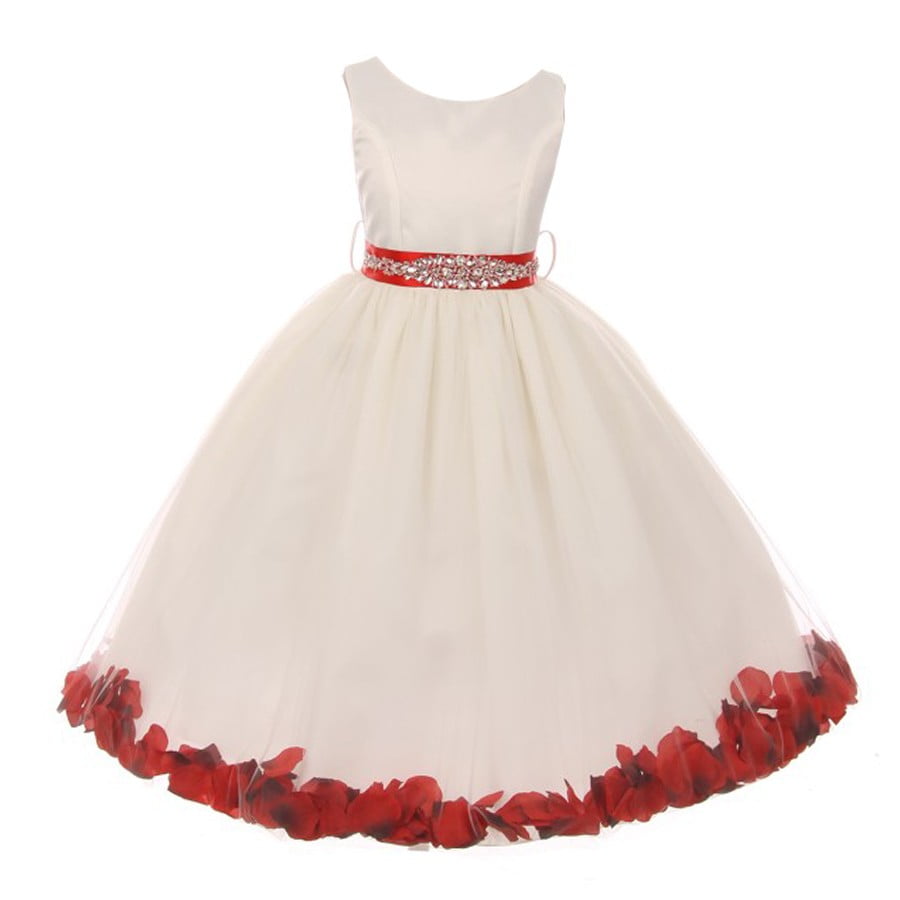 walmart ivory flower girl dresses