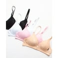 thumbnail image 3 of Girls' Training Bra - 4 Pack A-Cup Molded Wire-Free Microfiber Bralette (32A-36A), 3 of 7