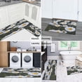 thumbnail image 6 of Practical and Comfortable Daisy Design Farmhouse Kitchen Rugs, Set of 2 - Non-Slip, Absorbent, Cushioned Anti-Fatigue Mats for Floor, Kitchen, Laundry, and Office Use, 17x30 + 17x47 inches, 6 of 7