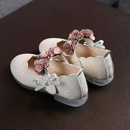 

Cathalem I N C Shoes Floral Girls Kids Sandals Toddler Dance Leather Shoes Baby Princess Baby Shoes Kids Shoes Size 12 Beige 3.5 Years